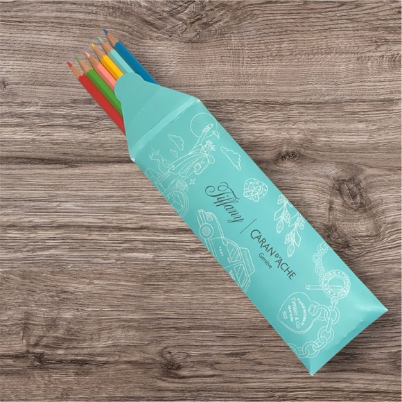 Tiffany Coloring Book, Colored Pencils, Drawstring Pouch - Picture 5 of 5